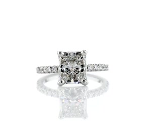 French Pavé Diamond Engagement Rings